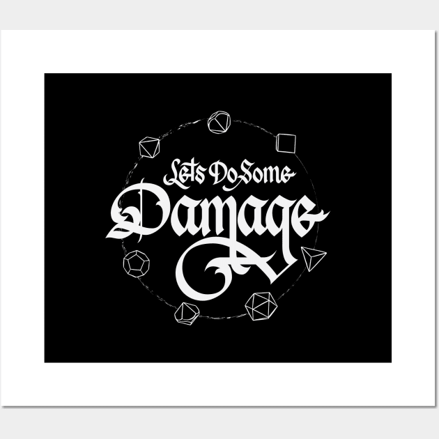 Let's Do Some Damage Wall Art by polliadesign